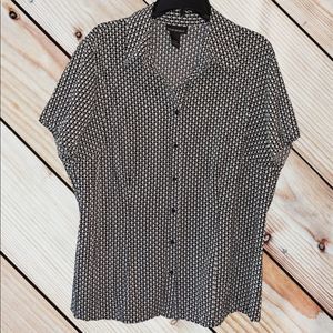 Lane Bryant Button Down Short Sleeve Top